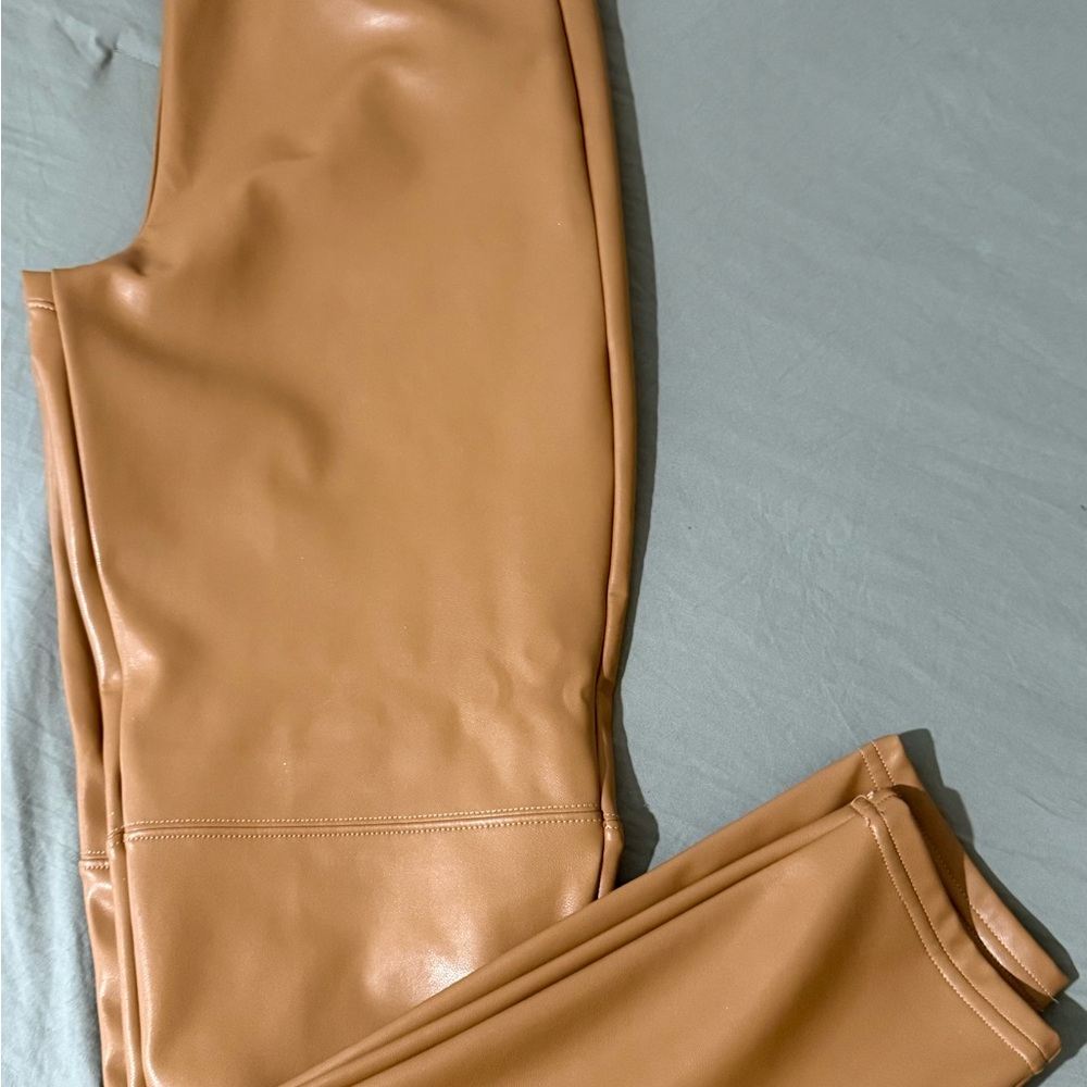 Abercrombie & Fitch Tan Vegan Leather Jacket